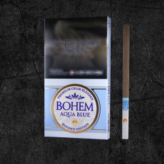 Сигариллы Бохем Супер слим - Аква Блу (Bohem Superslim - Aqua Blue) Сигариллы со вкусом черники и манго, формата Супер Слим
